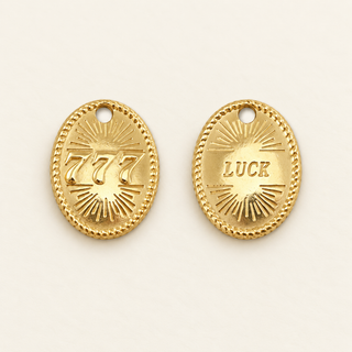 Engelszahlen-Charm 777 – Luck | Gold & Silber