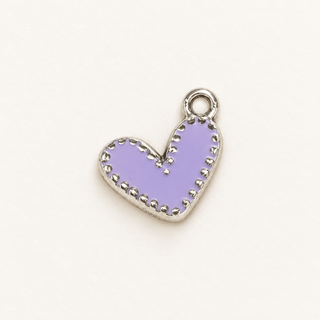 Charm Herz – Lavendel & Antiksilber 💜