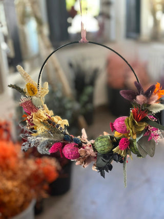 DIY Set Kindergeburtstag Blumenringe aus Trockenblumen