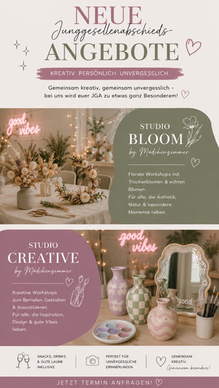 JGA Workshop Buchung ✨ | Studio Bloom & Studio Creative