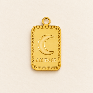Wish Keeper Charm „COURAGE“ | Gold