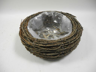 Reben Nest / Pflanzschale natural Durchmesser 25cm