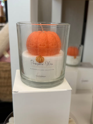 Duftkerze „Pumpkin Glow“ – Sojawachs mit Sandalwood, Mandarine & Kürbisduft