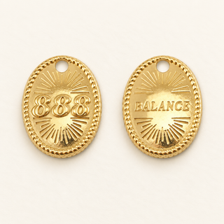 Engelszahlen-Charm 888 – Balance | Gold & Silber