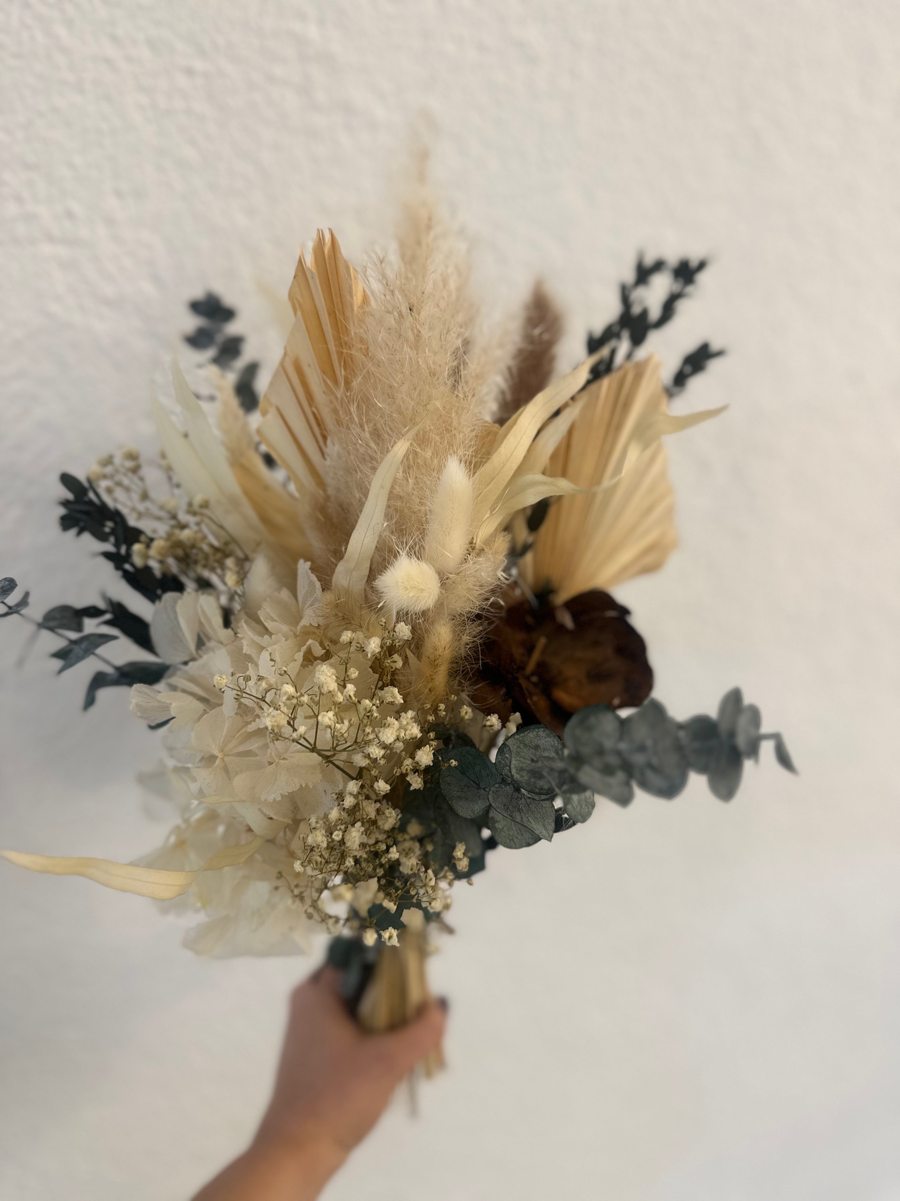 TROCKENBLUMENSTRAUSS BEIGE BOHO – MÄDCHENZIMMER