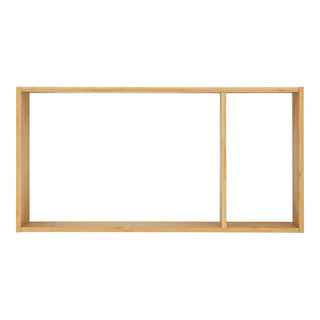 Wandregal Bambus Natur 70 cm – modernes Wandboard aus Bambus – stilvolle Wohnzimmer Deko & Wohnaccessoires