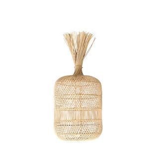 Stehlampe Boho Wiener Geflecht Natur - S
