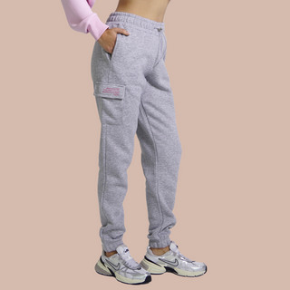 GOOD GIRL BAD HABITS Jogging Cargo-Hose – Lässige Cargo Pants mit Statement Print, Gummibund & verstellbarem Saum