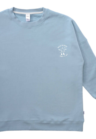 Erwachsenen Sweatshirt No Sleep Club hellblau
