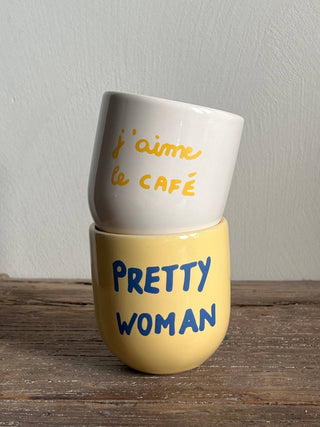 Keramik Becher “j’aime le Café”