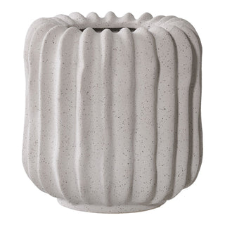 Blumentopf aus Keramik & Beton – Grau Ø14,5 cm – Skandinavisches Design von House Nordic