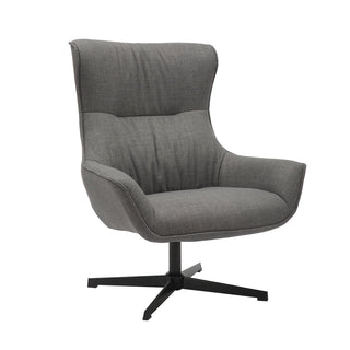 SalesFever Drehsessel Grau – Nachhaltiger Design-Polstersessel mit Dre – MÄDCHENZIMMER
