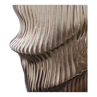 Mundgeblasene Glasvase Braun Ø17x25 cm – Moderne Dekovase im skandinavischen Design