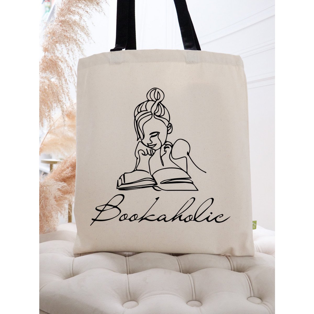 Jute Tasche Bookaholic girl