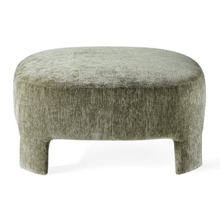 Ottomane Launo 81,5 cm – gepolsterter Hocker in Beige & Serpentine | Jesper Home