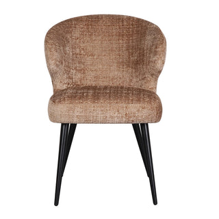 Mera Stuhl Braun – Moderner Designstuhl mit ergonomischer Rückenlehne & Taschenfederkern | Pole To Pole (2) Set)