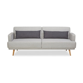 3-Sitzer Sofa Webstoff Grau