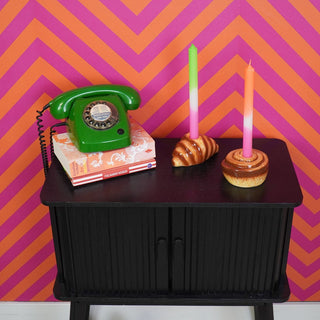 Zimtrollen-Kerzenhalter – Warmer Kerzenhalter im Zimtschnecken-Design | Housevitamin - Brown -11x11x6,5 cm