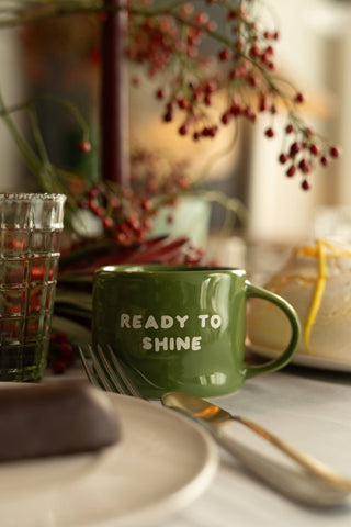 Tasse Keramik “Ready to shine” grün