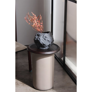 Ceramic vase w. look of rock, trendy natural design. CHU20ZW