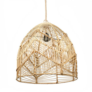 Handgefertigte Rattan-Hängeleuchte „Bayu“ | Boho Lampe von Bazar Bizar Living