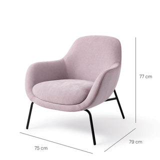 Jesper Home Loungesessel aus Stoff – moderner Design Sessel in Grau, Beige & Flieder