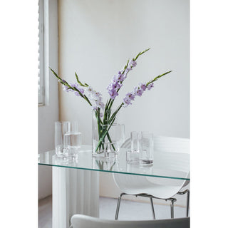 constructivist style modern vase, top design, FUSIO 25 clear glass