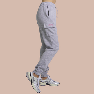 GOOD GIRL BAD HABITS Jogging Cargo-Hose – Lässige Cargo Pants mit Statement Print, Gummibund & verstellbarem Saum