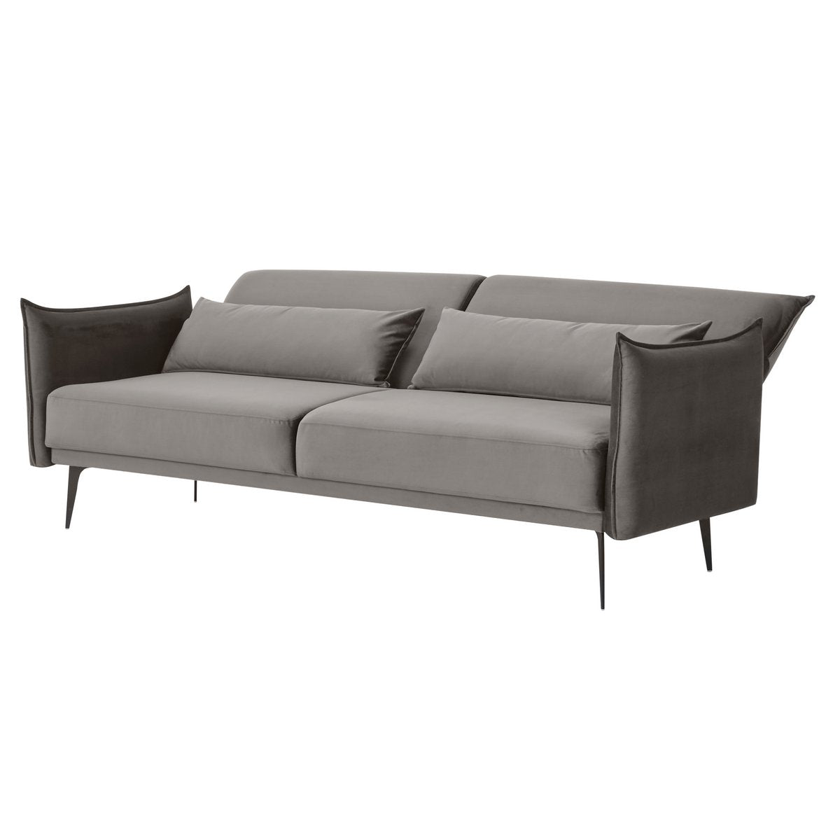 3-Sitzer Sofa Samt Grau