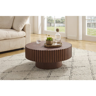 Couchtisch Ø 80 cm Walnuss