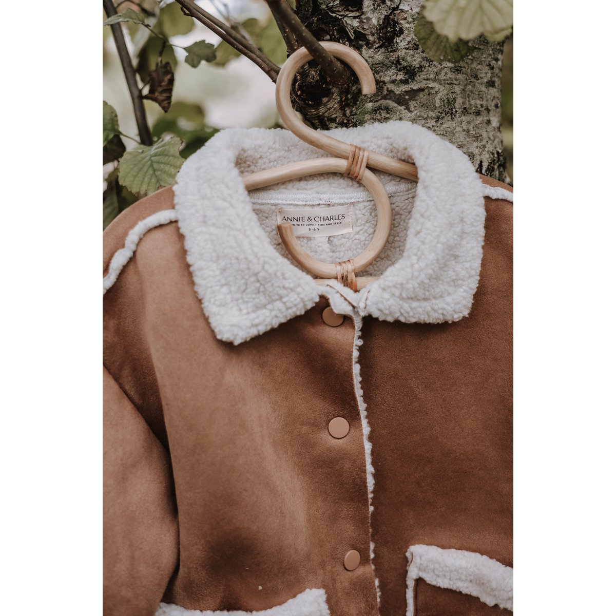 Annie & Charles® children's lambskin jacket