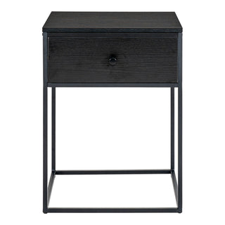 Vita Beistelltisch – schwarz, Stahl, 40 x 40 x 55 cm