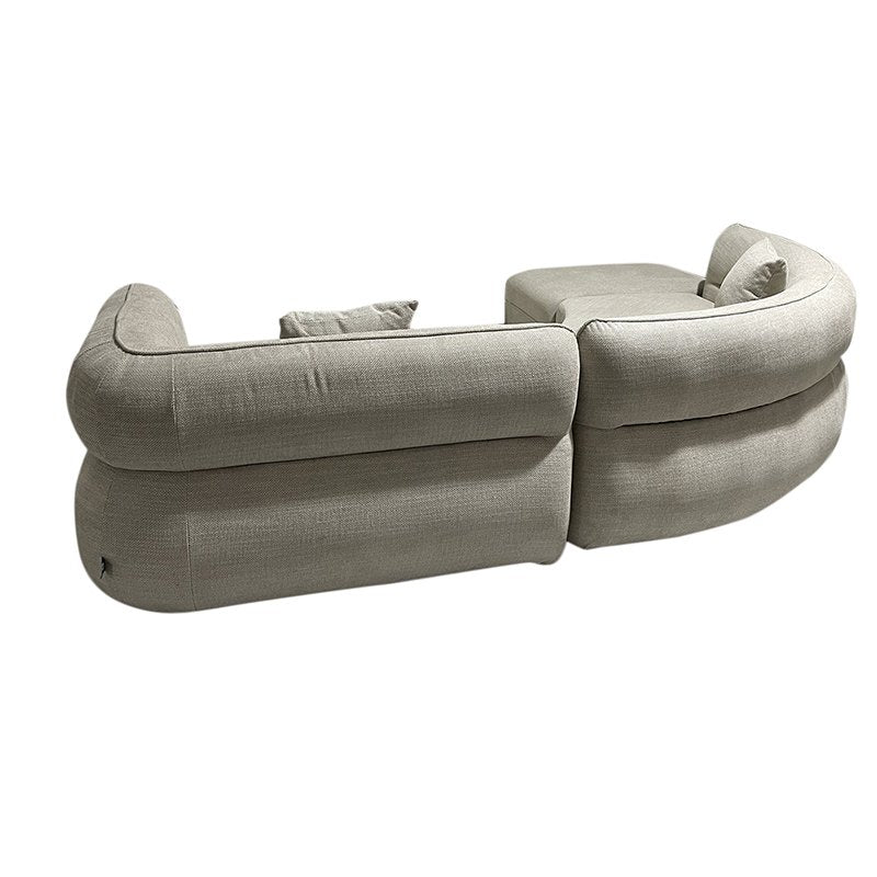 Sofa Rome 4-Sitzer (Links Lounge) + Ottomane Beige