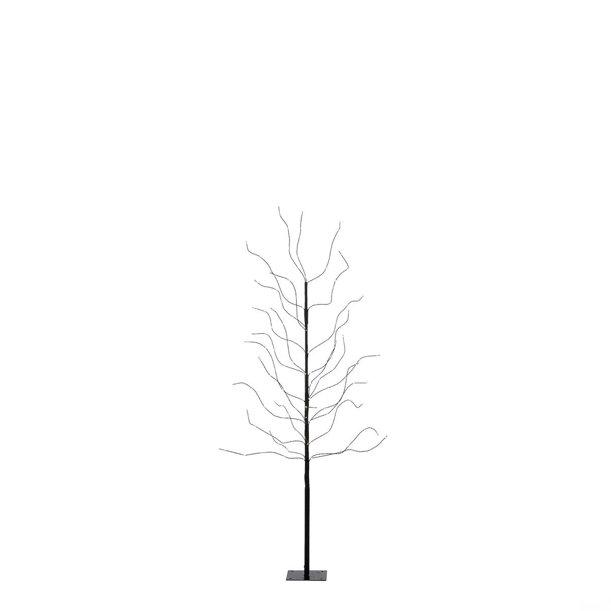 Tree with Warm White LED Lighting - H150 x Ø15 cm - Black