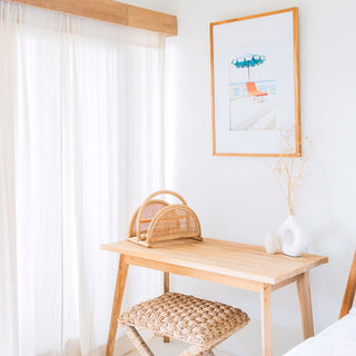 Alor Zeitungsständer aus Rattan – Handgefertigter Magazinhalter mit 2 Fächern