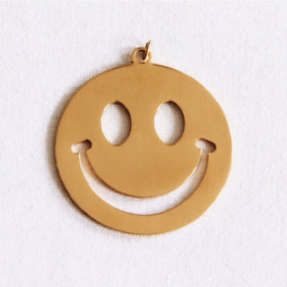 XL Herz Charm aus Edelstahl für Perlenkette
