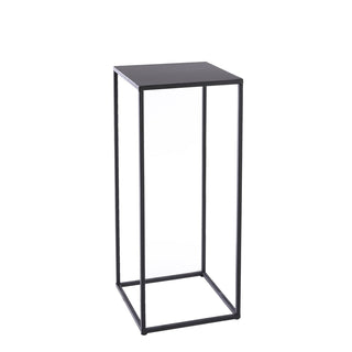 Quinty Beistelltisch – 3er-Set – L30 x B30 x H70 cm – Metall – Schwarz