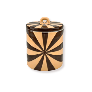 Vorratsglas - Swirl - Braun/Karamell - 11x11x11,5cm