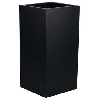 Michigan Pflanzentopf Schwarz – hohe moderne Bodenvase für Pflanzen & stilvolle Wohnaccessoires