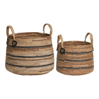 Korb "Erba" Bananenblatt natur 2er Set