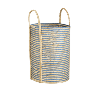 Aufbewahrungskorb Set Blau 3er – Geflochtene Körbe mit Griffen | Mica Decorations Brooklyn Körbe für Wohnzimmer, Kinderzimmer & Badezimmer