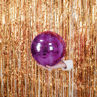 Weihnachtsdekoration – Weihnachtshänger – Discokugel – Schaumstoff – Rosa – 25 x 25 x 25 cm