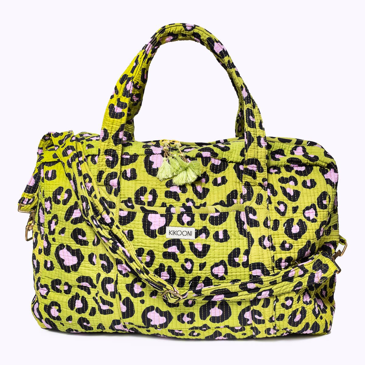 Grosse Reisetasche "Oh Leo Cosmic green"