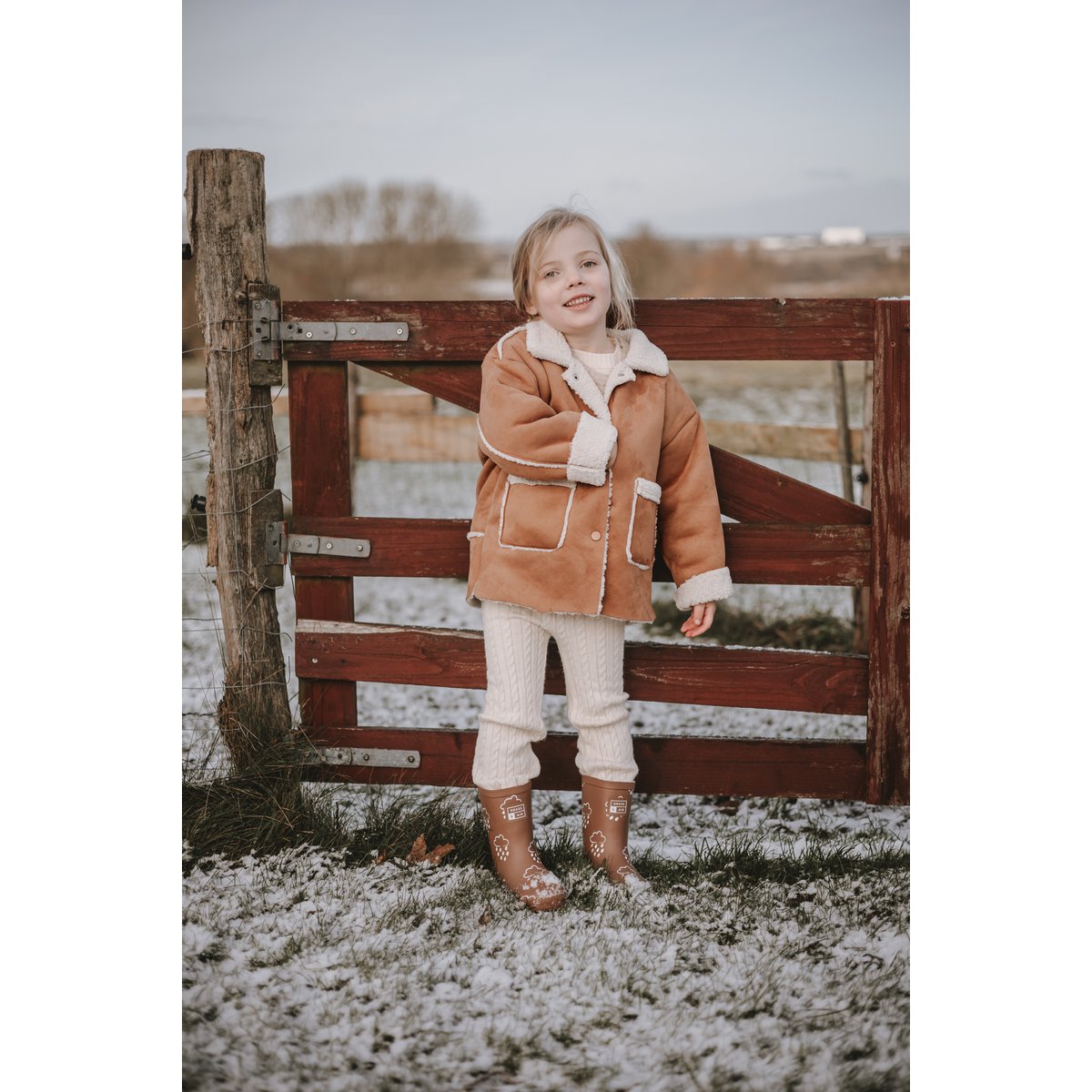 Annie & Charles® children's lambskin jacket