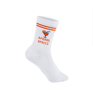 Aperol Spritz Socken – Lustige Statement Socken mit Drink Motiv