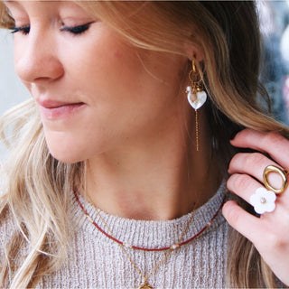 Statement Ring Gold Edelstahl – Damenring Größe 7, wasserfest & kombinierbar