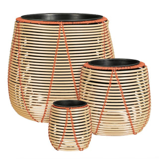 Blumentopf Set Outdoor Beige – 3 Pflanzkübel für Balkon, Terrasse & Garten