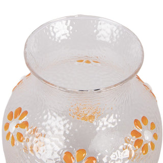 Vase Ø 13x16 cm – transparente Glasvase im Vintage Stil