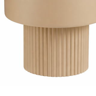 Blumentopf Braun Ø31,5 cm – Moderner Pflanztopf Metall mit Rillenstruktur | Mica Decorations Lux Übertopf groß für Wohnzimmer & Indoor Pflanzen