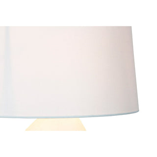 SalesFever Tischleuchte Keramik Blau-Weiß – Handbemalte Design-Tischlampe mit Leinenschirm, 69 cm